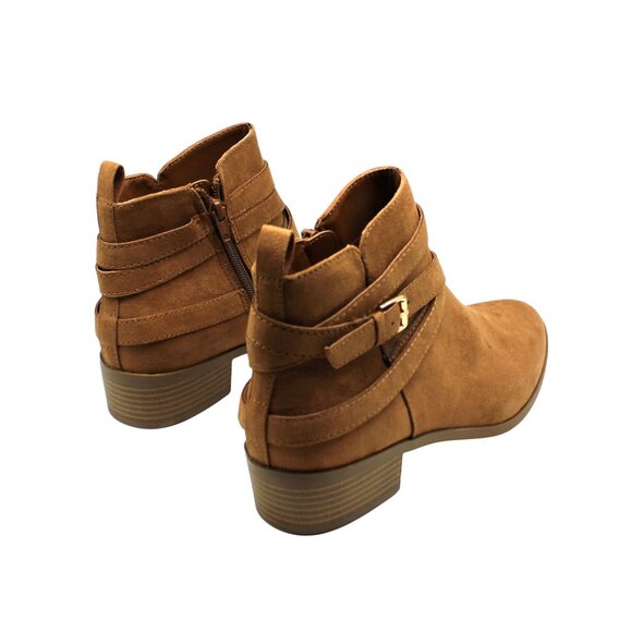 Sun + Stone Womens Saandis Microsuede Zip-up Ankle Boots - Picture 4 of 8